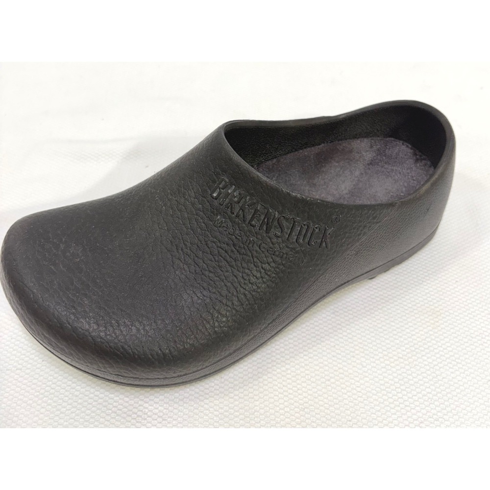 Birkenstock A630 Alpro Black PU Clogs EU 38 Women L7 Men M5 Slip Resistant Work